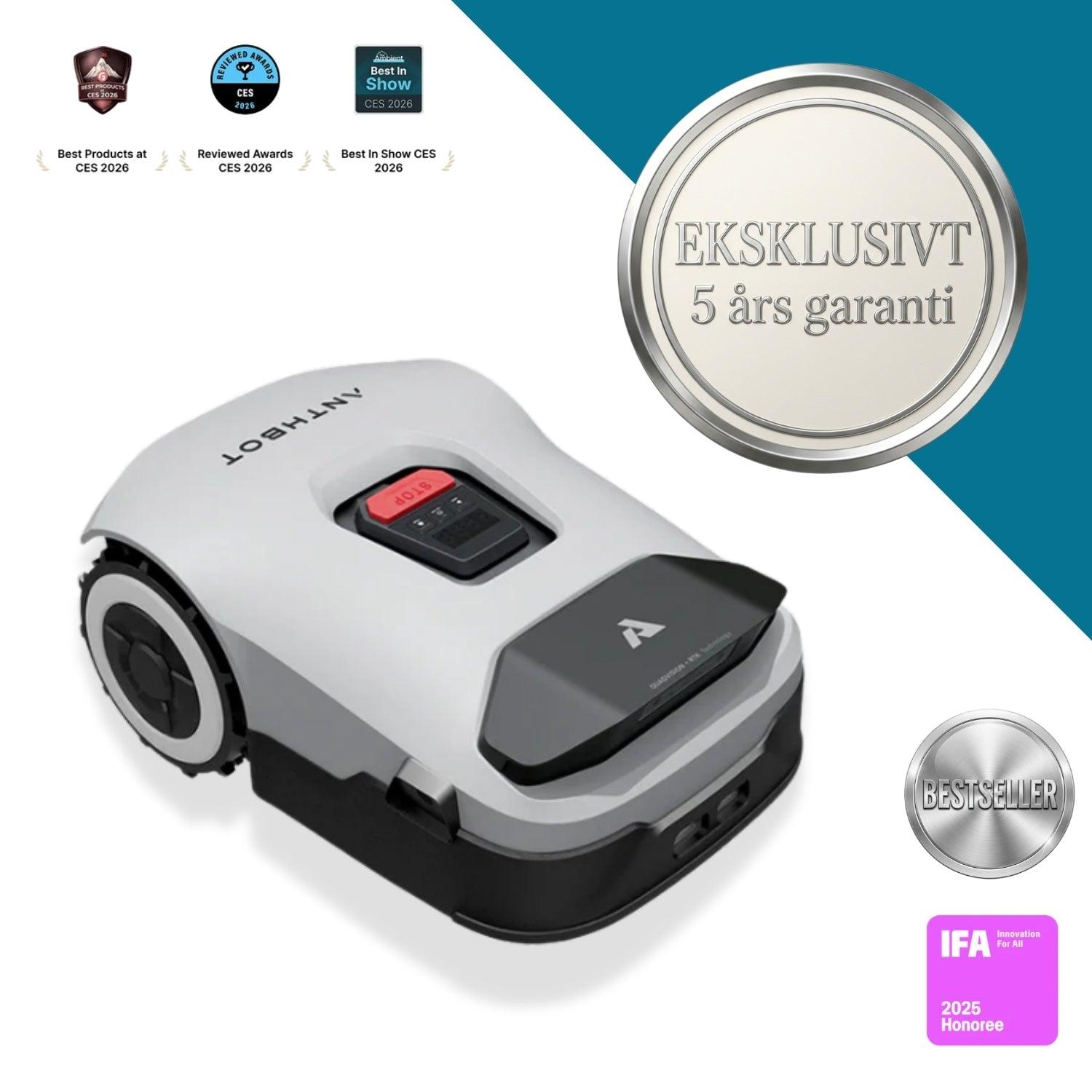 Anthbot Genie 800 robotplæneklipper uden kanttråd til haver op til 1.300 kvadratmeter